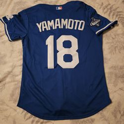 Dodgers Mens Yamamoto Blue Jerseys $50ea Firm S M L Xl 2x 3x
