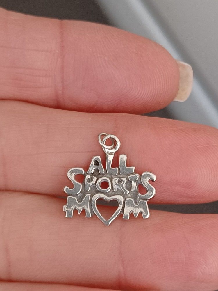 Vintage Sterling Silver "All Sports Mom" Charm