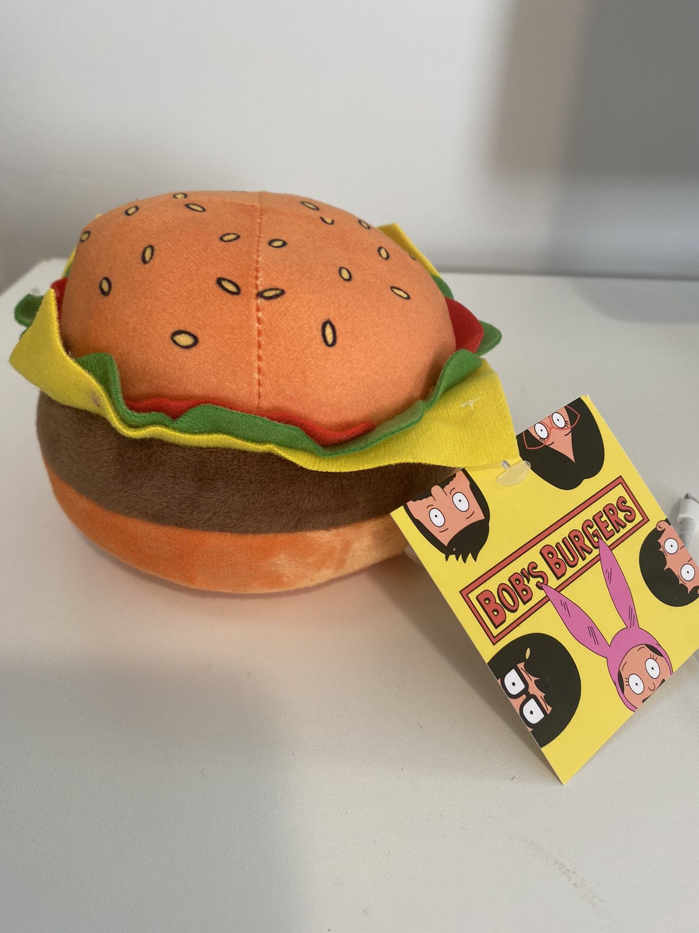 New Bobs Burgers Stuffed Plush Toy Doll Official Toy 6" Cartoon Cheeseburger