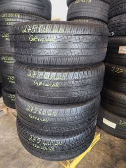 275 60R 20 USED TIRES GENERAL GRABBER 2756020 USED TIRES (SET) MOUNT BALANCE INCLUDED