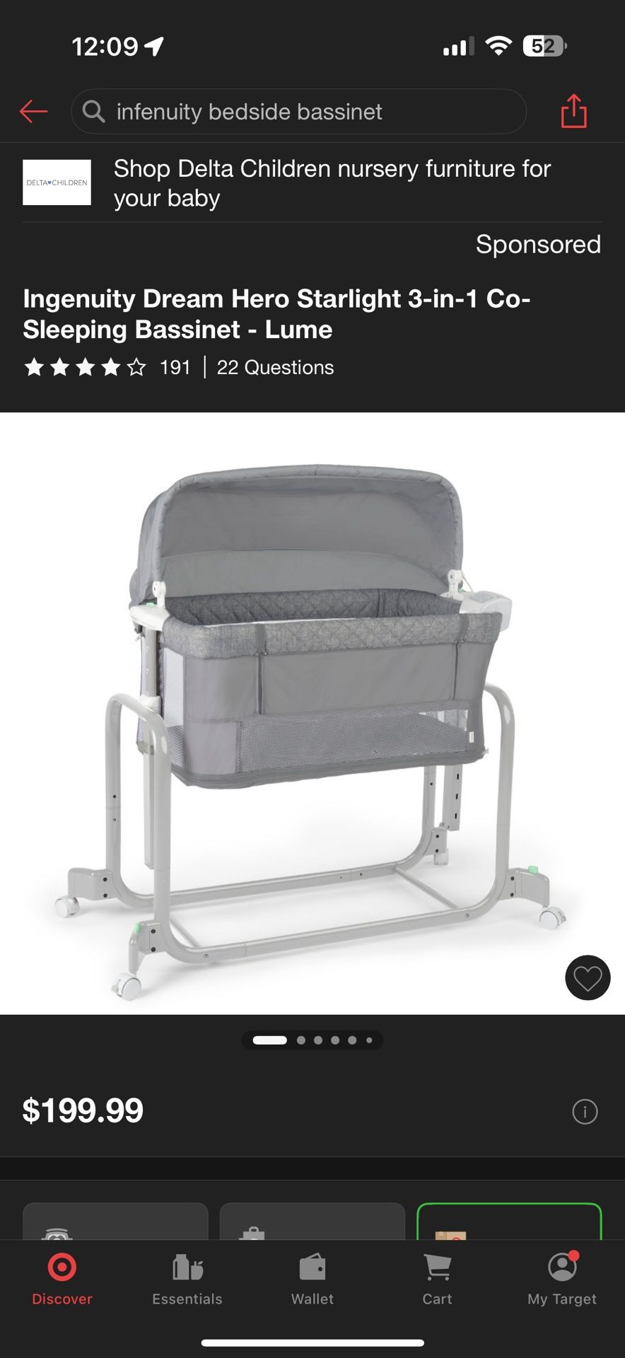 3 In 1 Dream Hero Bedside Bassinet