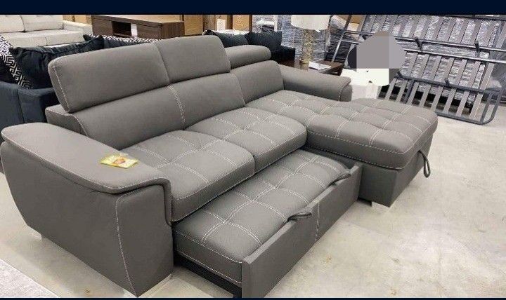 PULL OUT BED SECTIONAL COUCH SAME DAY DELIVERY 