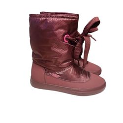 Crocs Lodgepoint Boots Burgundy Lace Boots 