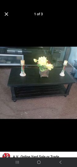 Solid wood coffee  table 48 wide 30 deep 20 height