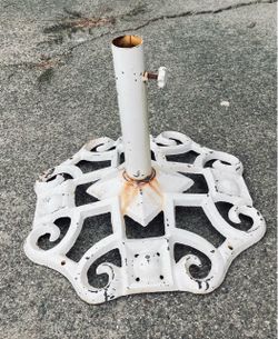 Cast Iron Patio Umbrella Stand Base