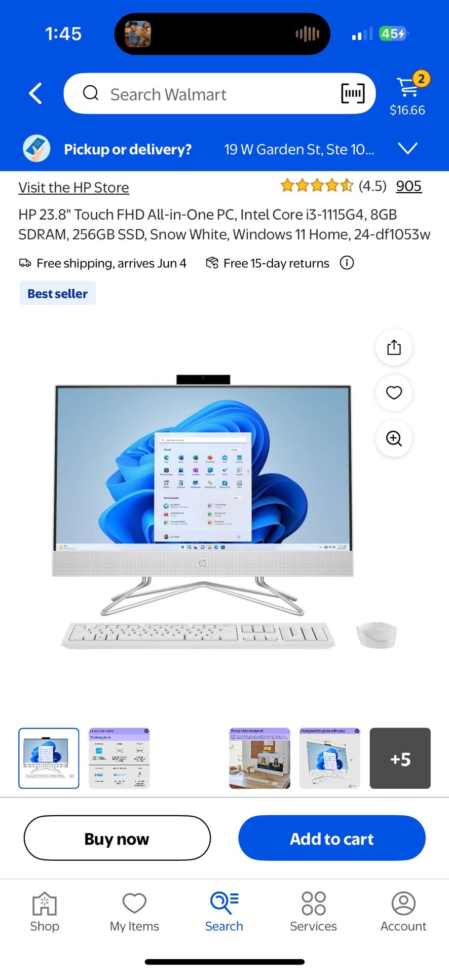 White HP Desktop
