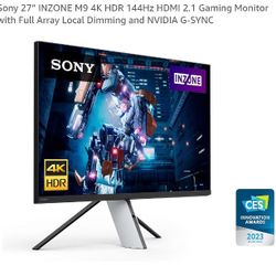 INZONE M9 | 27'' 4K IPS 1MS 144HZ HDR GAMING MONITOR