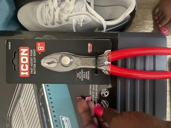 ICON 8" Fast Adjust Push Button Slip Joint Pliers