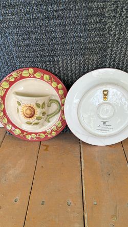 Set Of Hanging Ceramic Hanging.  Plates Just Pick Up!