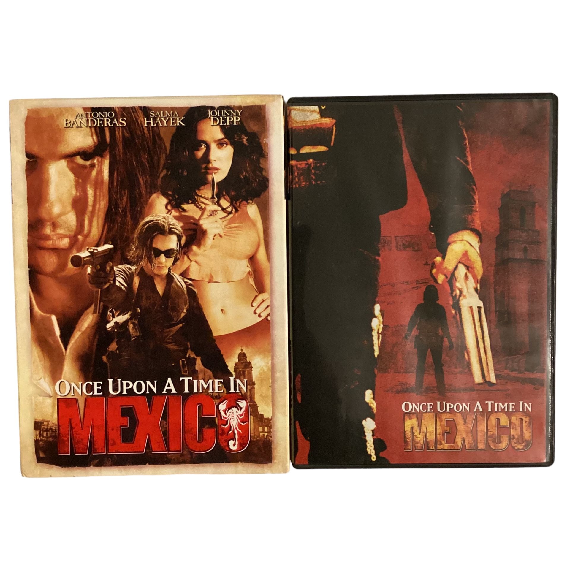 Once Upon A Time In Mexico DVD 2004 Johnny Depp Antonio Banderas Slip Cover