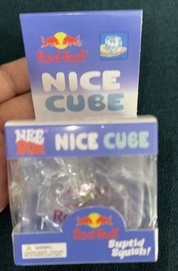 Red bull squishy cube