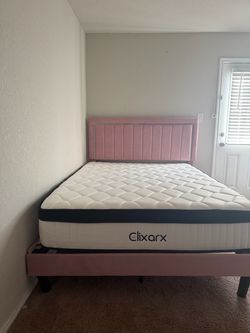 Queen Bed frame and mattress