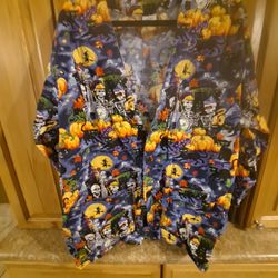 Long Sleeve Lab Coat/Scrub Top  Long  Halloween