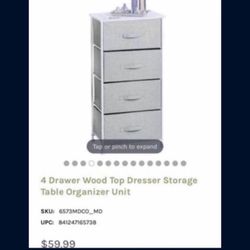 4 Drawer Storage Organizer 