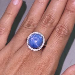 Certified Natural Burmese Star Sapphire (No heat) 18.18 carat well-defined star 