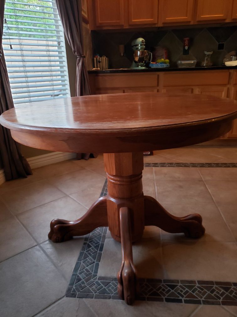 Tom seely solid oak dining table