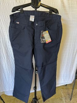 Carhartt Womenβs 20R FR Rugged Flex Canvas Work Pants Navy NWT 102689-410 CAT 2