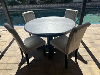 five piece dining set 45 inches round