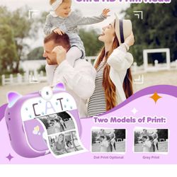 Little Girls Instant Printing HD Camera