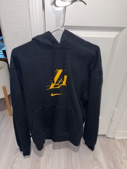Los Angeles Lakers Hoodie Size Small LA Black and Yellow Nike