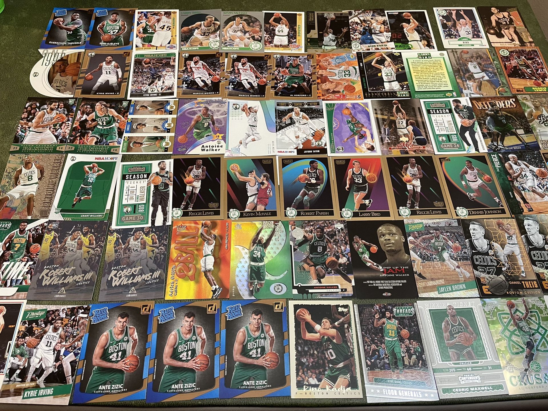 Lot Of 66 Boston Celtics Basketball Cards Past & Present including Bird-Pierce-Tatum +