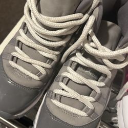 Cool Grey Jordans Size 6y In Boys Or Fits Size  7 And 7.5 In Women 