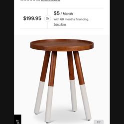 Daisy Mid Tone Solid Wood Side Table