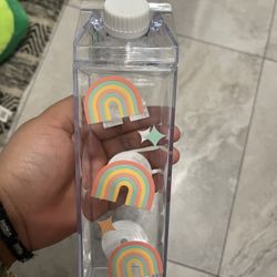 Rainbow Milk Carton Bottle