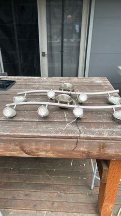 Modern 4-Light Curved Track Lighting Fixture - Brushed Nickel
