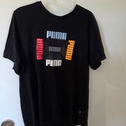 PUMA ESS+ LOGO REPEAT GRAPHIC TEE 674223-01, Men's Shirt, Large, Black