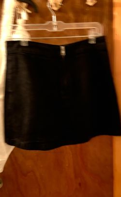 ASOS black mini skirt and white top size M