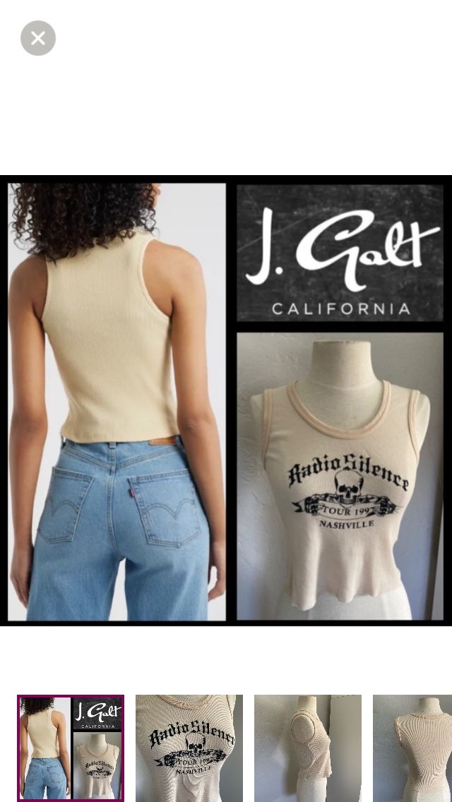 Brandy Melville Radio Silence Nashville tank top (OS)