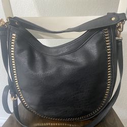 Black Leather Handbag 