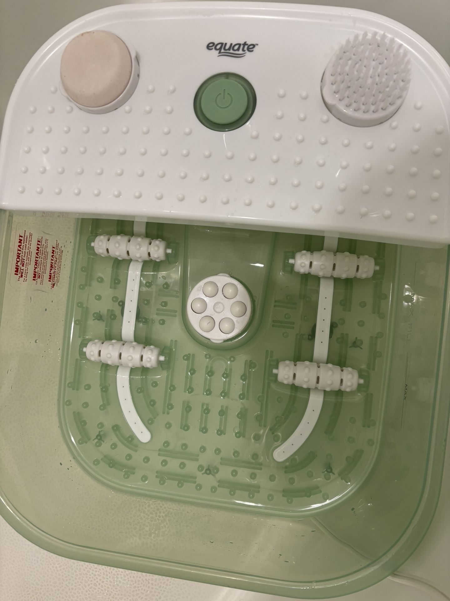 Equate Toe Touch Control Bubble Massage Foot Bath