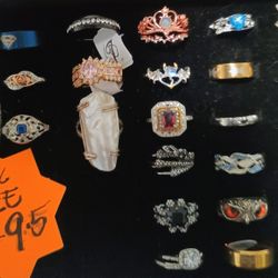 Sizes 9-9.5 Fashion Rings