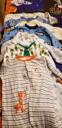 Baby clothes and pajamas
