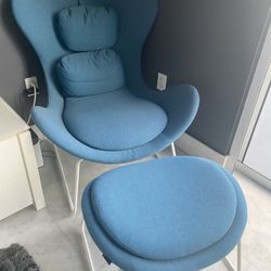 Calligaris Lazy Chair And Ottoman 