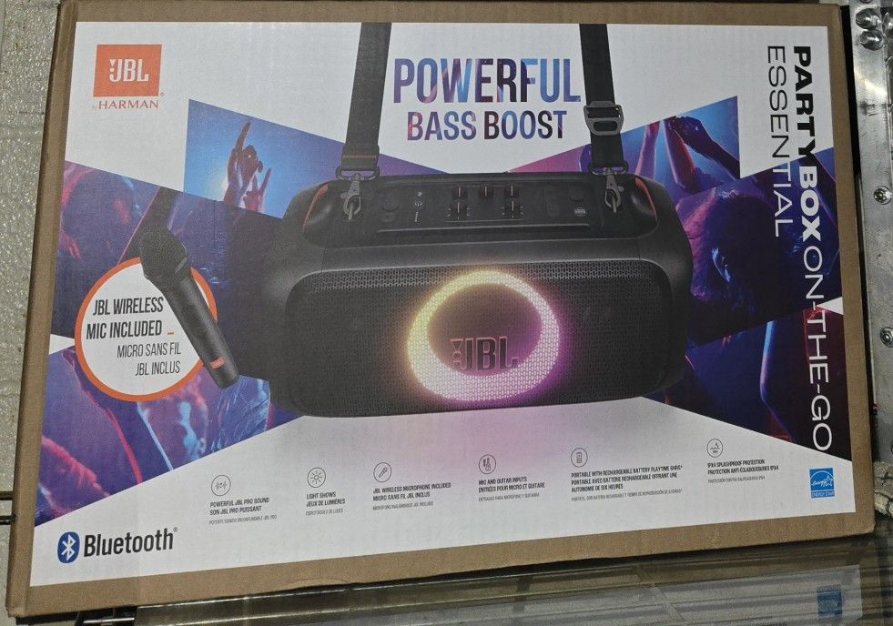 JBL PARTYBOX ON THE GO ESSENTIAL (PLEASE READ FULL AD)