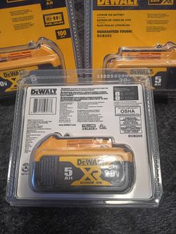 DeWalt 20v 5AH batteries