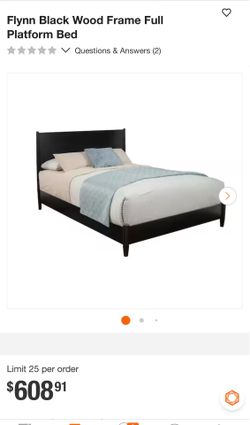 Flynn Blackwood Frame Full size bed with mattress