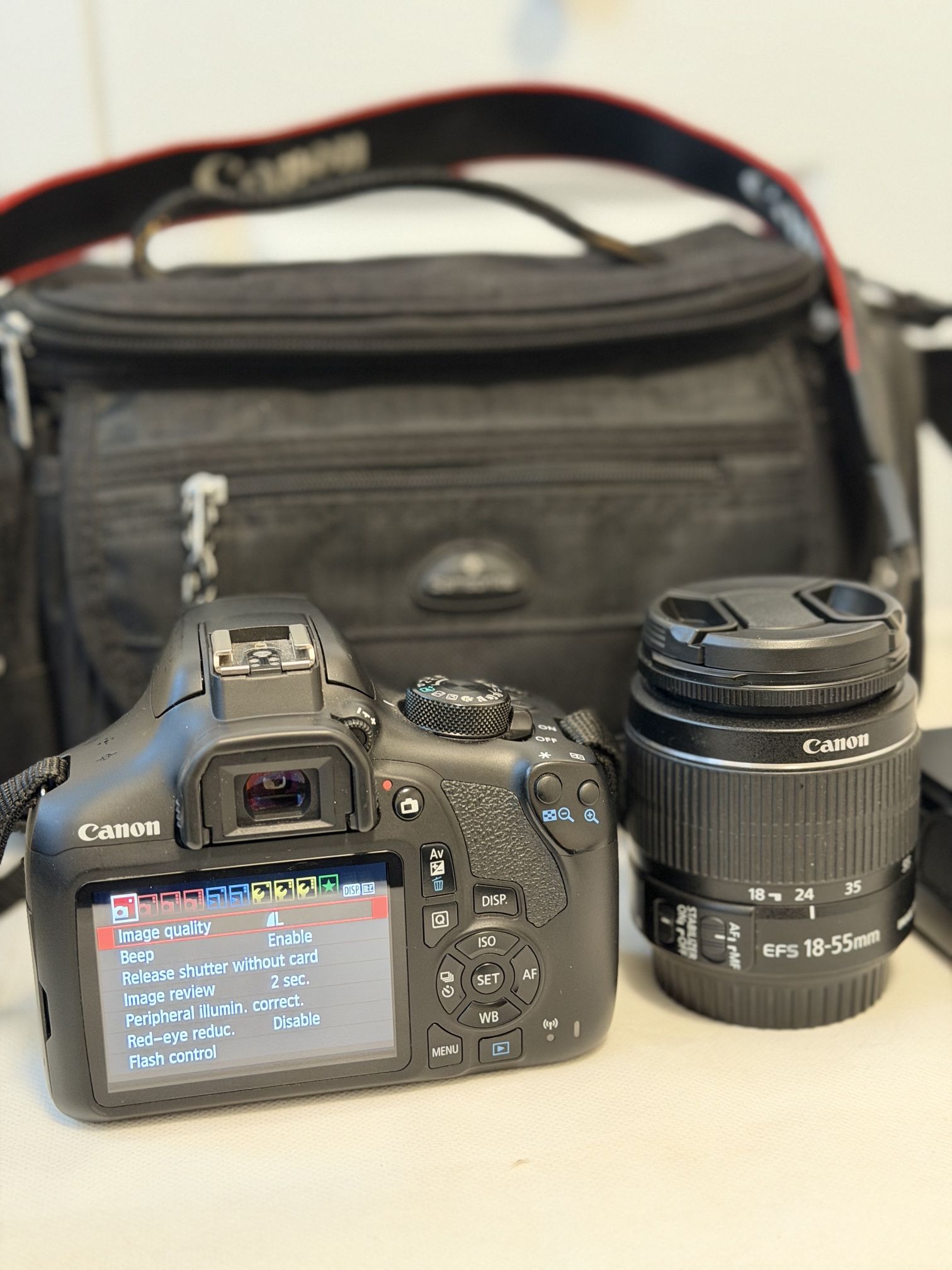 Canon EOS Rebel T6 Digital Camera. Built In WiFi And NFC 