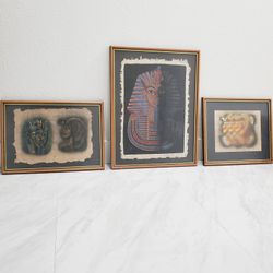 3 Ps Arabesque Egyptian Framed Artwork 