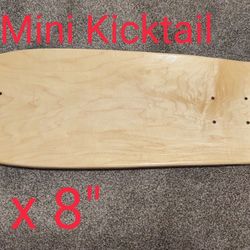 Blank Mini Kicktail Skateboard deck