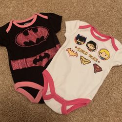 Justice League Baby Girl Onesies New