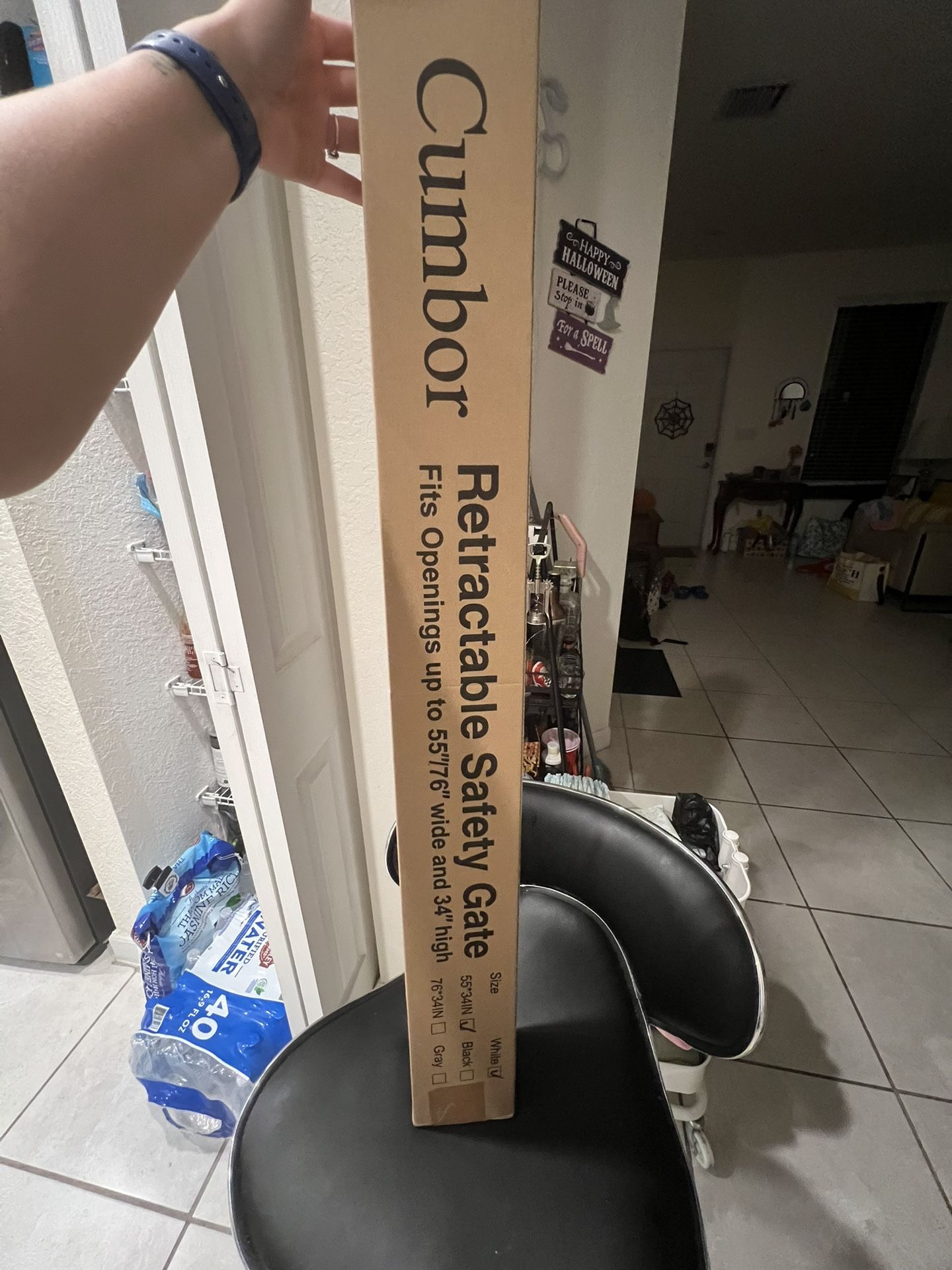 TWO RETRACTABLE BABY GATES