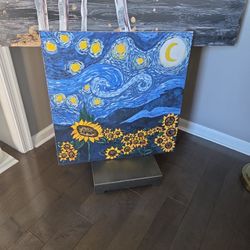 Stary Night Sunflowers