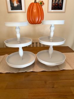 Three tiered trays