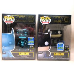 Funko Pop! Batman 80th Anniversary Exclusive Pair Chrome 144 Black 284