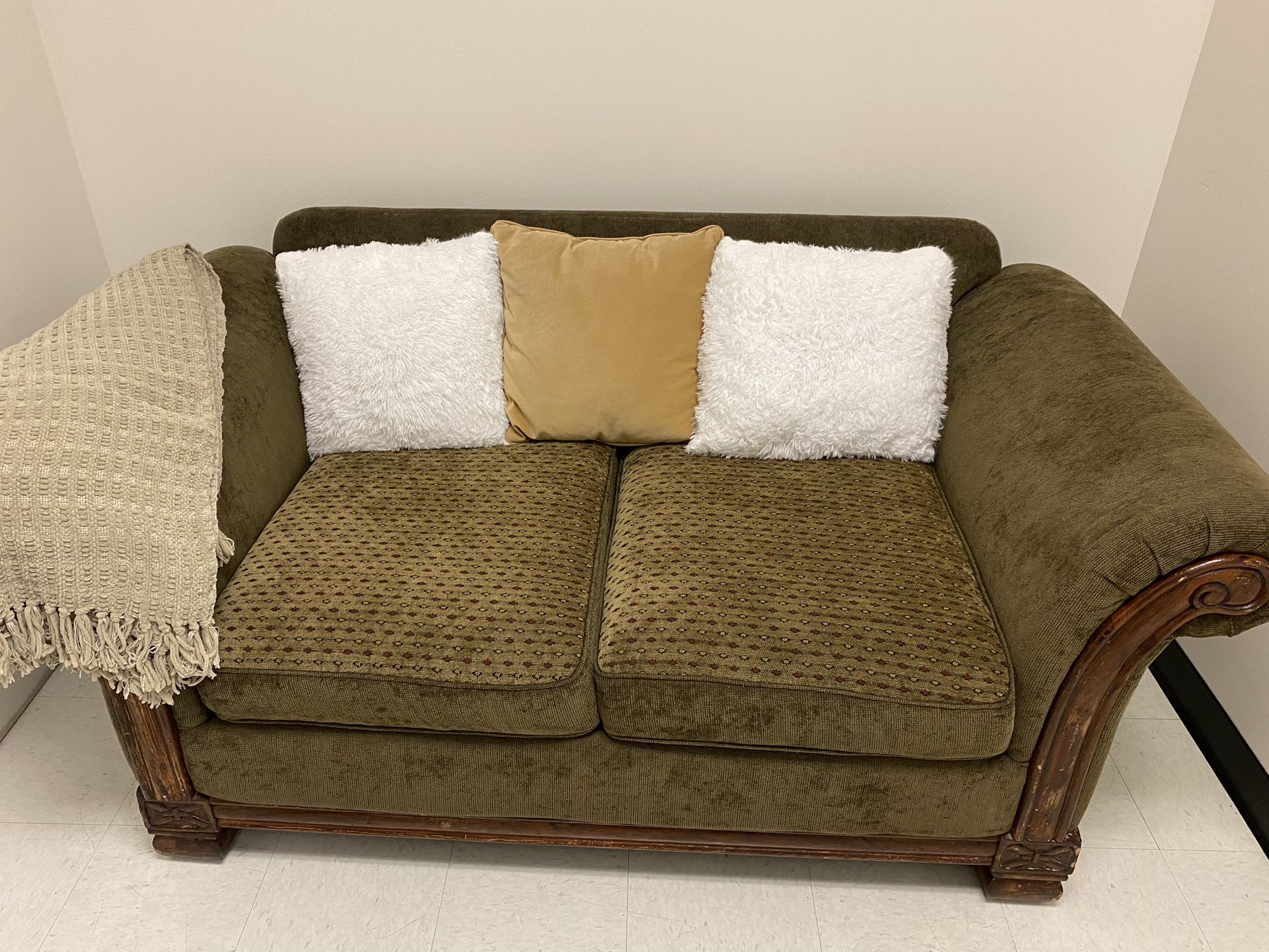 Love Seat With Replaced pillows