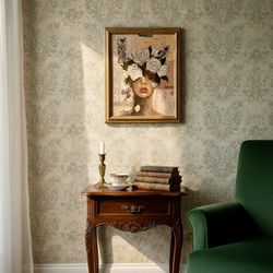 A study in stillness. 'Petals of Serenity' Painting